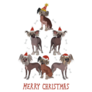 Crested Xmas Tree Sticker
