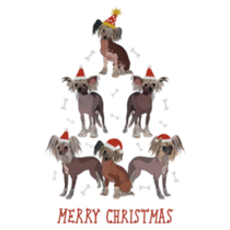 Crested Xmas Tree Sticker
