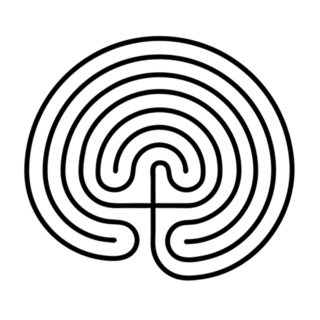 Crete Greek Traditional Symbol Line Art Sticker