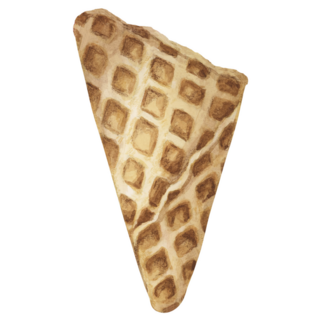 Crispy Waffle Cone Ice Cream Sticker