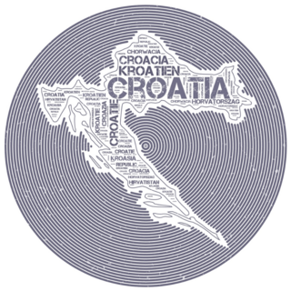 Croatia Country Round Logo Sticker