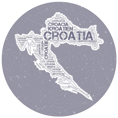 Croatia Country Round Logo Sticker