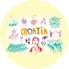Croatia Culture And Tourist Spots Sticker