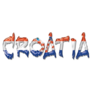 Croatia Flag Text Sticker
