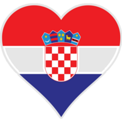Croatia Heart Flag Sticker