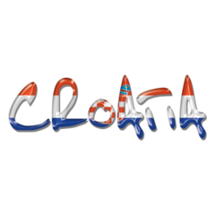 Croatia Lettering Sticker
