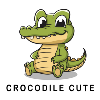 Crocodile Cute Cartoon Sticker