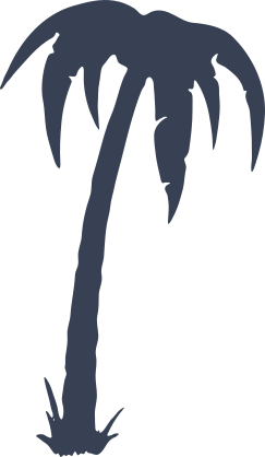 Crooked Palm Tree Sticker