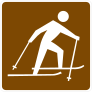 Cross Country Skiing Sticker