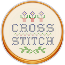 Cross Stitch Hoop Sticker