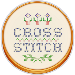 Cross Stitch Hoop Sticker