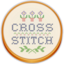 Cross Stitch Hoop Sticker