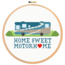 Cross Stitch Motorhome Sticker