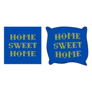 Cross Stitch Pillow Sticker