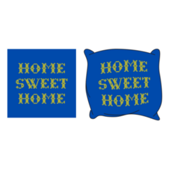 Cross Stitch Pillow Sticker