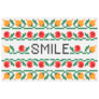 Cross Stitch Smile Sticker