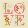 Cross Stitching Love Sticker