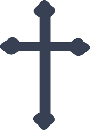 Cross With Knobs On The Ends Sticker