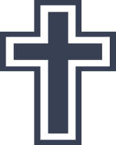 Cross With Outline Sticker
