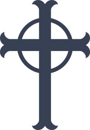 Cross With Ring Sticker