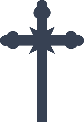 Cross With Star Sticker