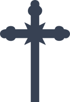 Cross With Star Sticker