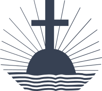 Cross With Sun Shining Around It Sticker