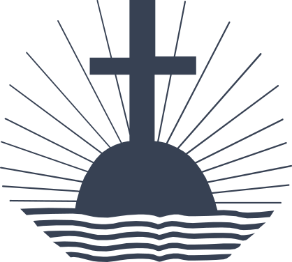 Cross With Sun Shining Around It Sticker