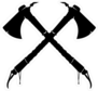 Crossed Tomahawks Sticker