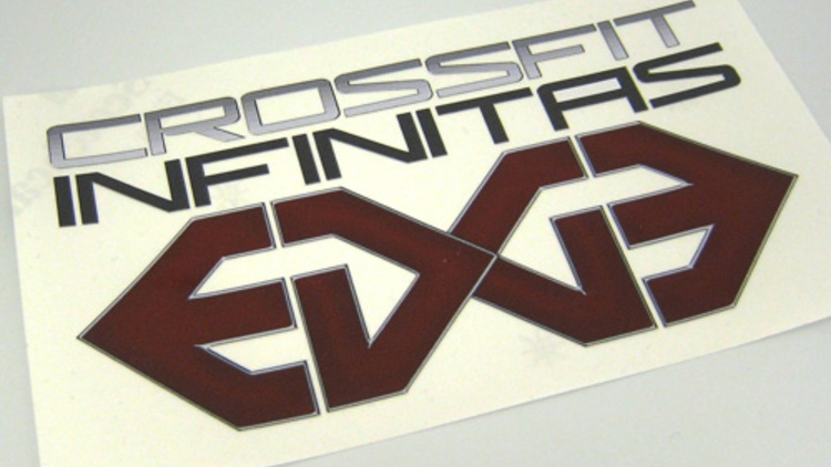Crossfit Infinitas Custom Multi-Color Cut-Out Sticker