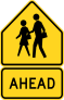 Crosswalk Ahead Sticker
