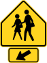 Crosswalk Left Sticker