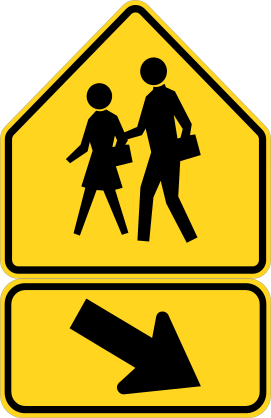 Crosswalk Right Sticker