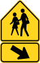 Crosswalk Right Sticker