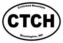 Crotched Mountain Oval Sticker