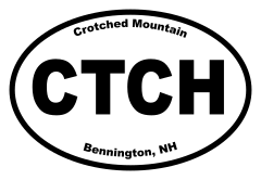 Crotched Mountain Oval Sticker