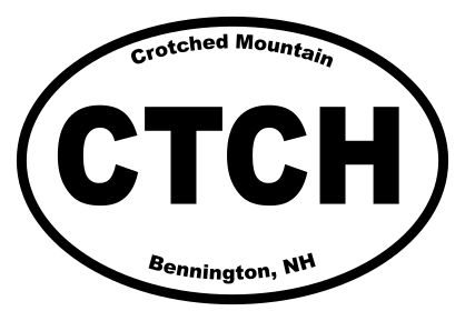 Crotched Mountain Oval Sticker