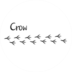 Crow Prints Icon Sticker