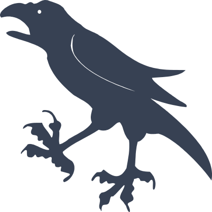Crow With Big Feet Sticker