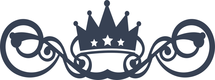 Crown And Swirls Sticker