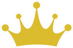 Crown Icon Vector Sticker