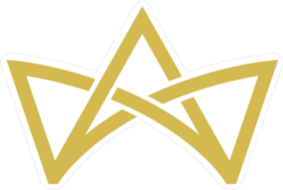 Crown Logo Line Vector Sticker