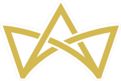 Crown Logo Line Vector Sticker