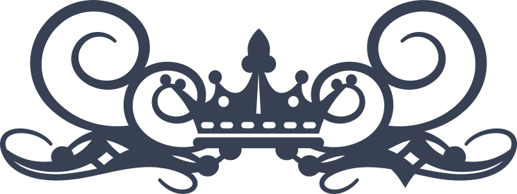 Crown On Swirly Throne Sticker