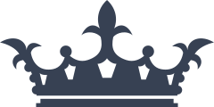 Crown With Fleur De Lis Tips Sticker