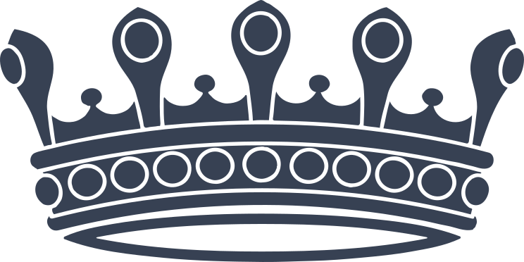 Crown With Round Gems Sticker