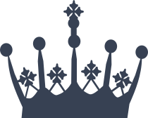Crown With Snowflakes Sticker
