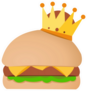 Crowned Burger Sticker