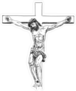 Crucified Jesus Christ Sticker