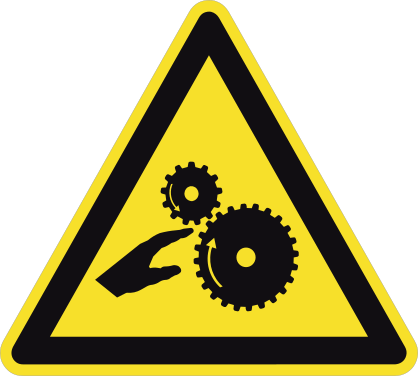 Crushing Gear Sign Sticker